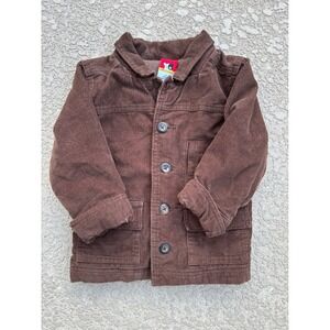 Sprockets Corduroy Jacket Boys Size 2T Brown Embroidered Moose  Vintage
